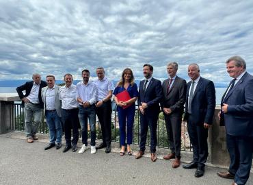 Aux côtés du Président Fabrice Pannekoucke dans le Chablais